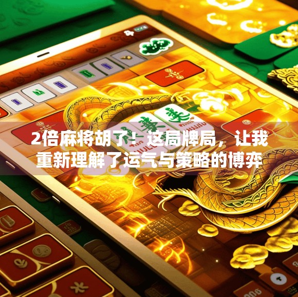 2倍麻将胡了！这局牌局，让我重新理解了运气与策略的博弈