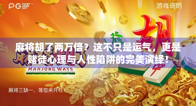 麻将胡了两万倍？这不只是运气，更是赌徒心理与人性陷阱的完美演绎！