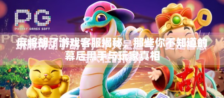 麻将胡了游戏客服揭秘，那些你不知道的幕后黑手与玩家真相