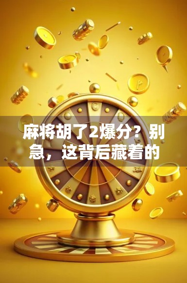 麻将胡了2爆分？别急，这背后藏着的不只是运气，还有你没看懂的局